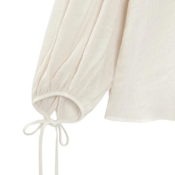 ZARA LIMITED EDITION RUFFLED ROMANTIC BLOUSE - Picture 4 of 8